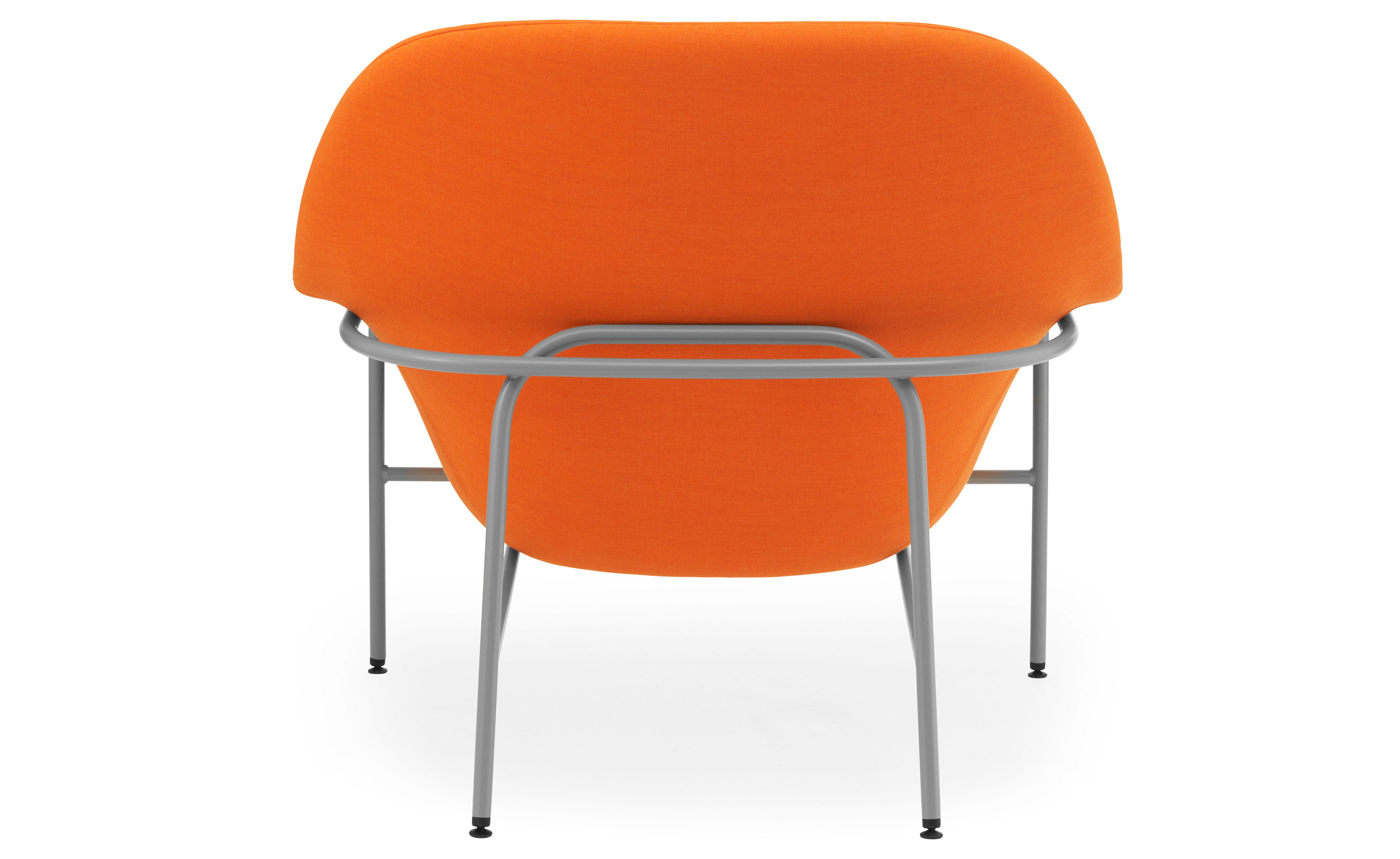 Drape Low Back Lounge metal base