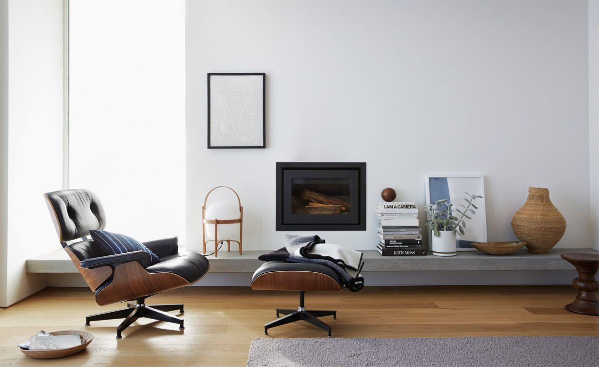 eames lounge chair living room