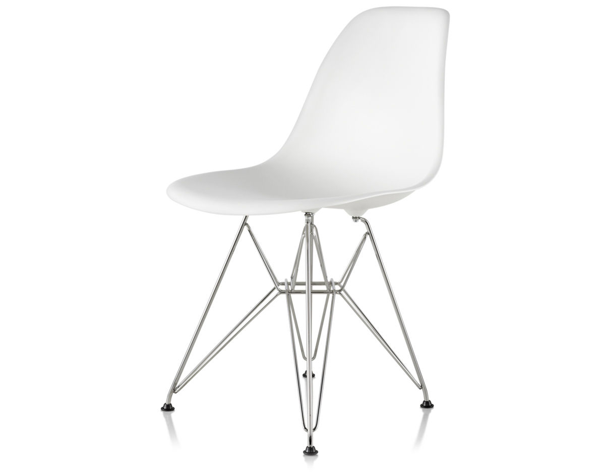 Herman Miller Charles Eames Plastic Side Shell Chairs Gray