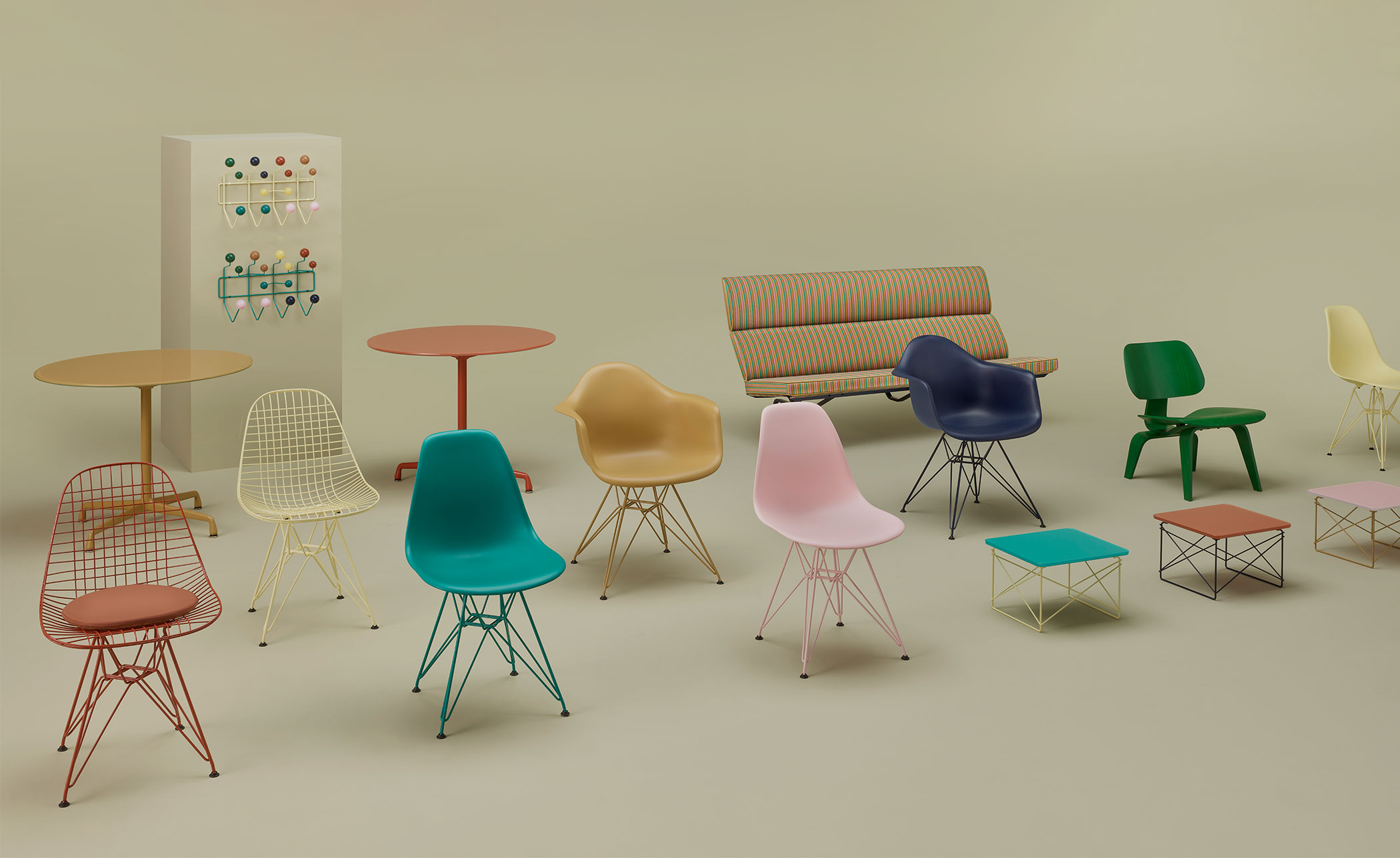 eames sofa compact, herman miller x hay