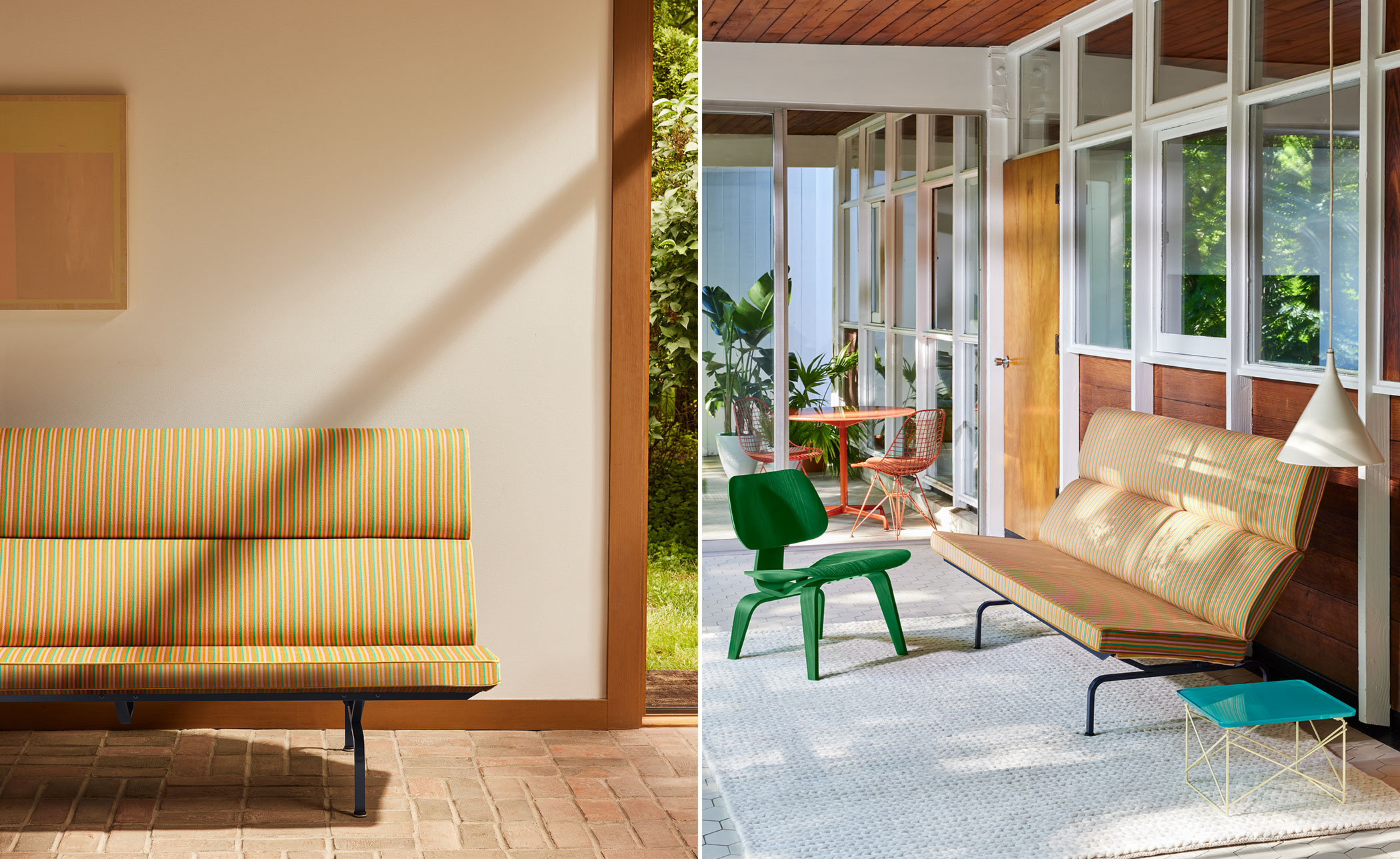 eames sofa compact, herman miller x hay