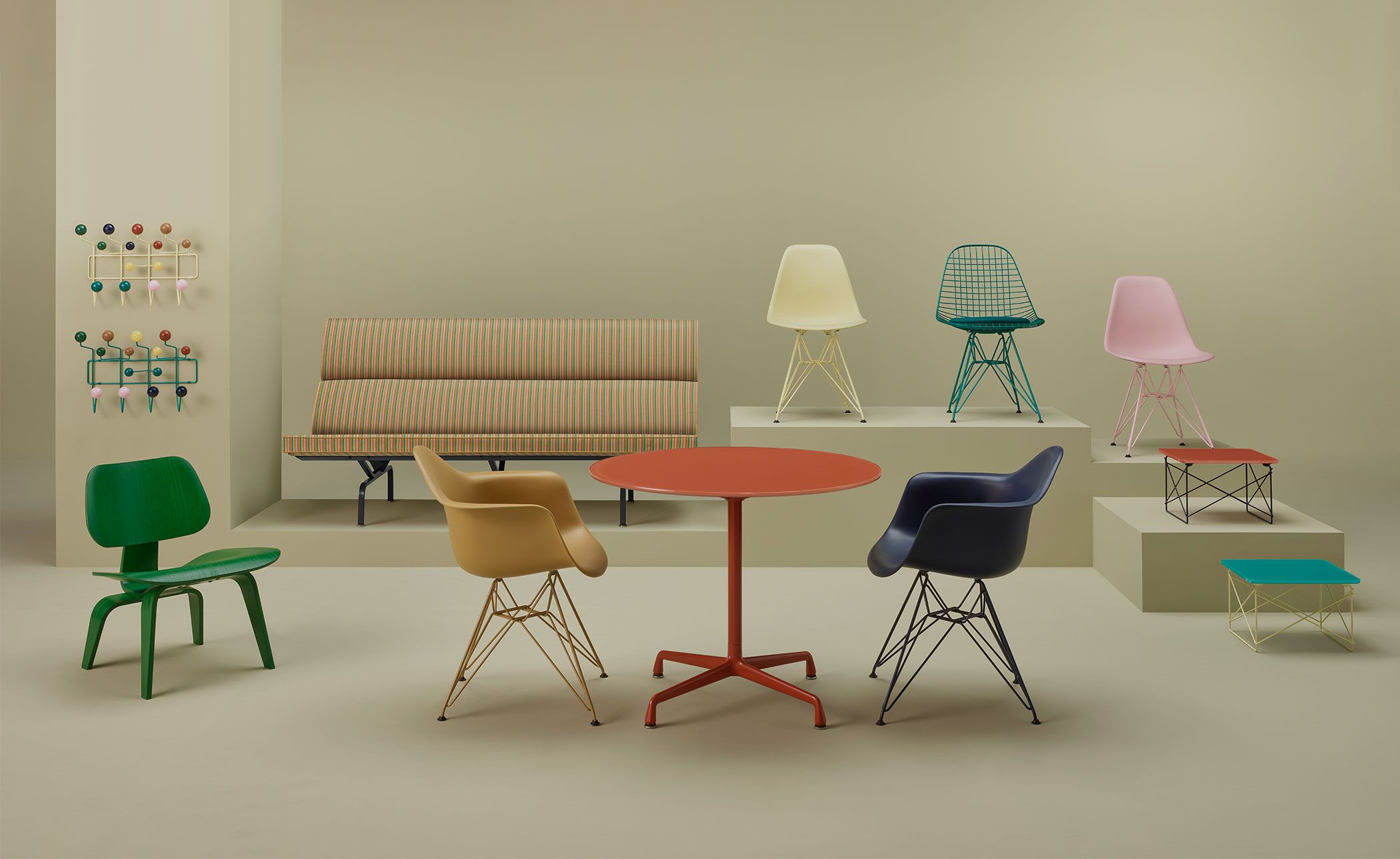 eames sofa compact, herman miller x hay