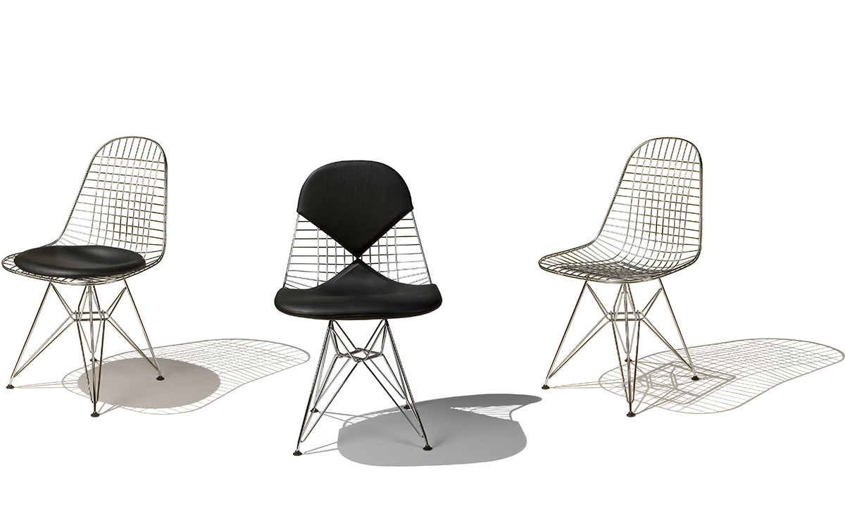 Eames Wire Chair With Pad, Seat Pad For Eames Wire Chair