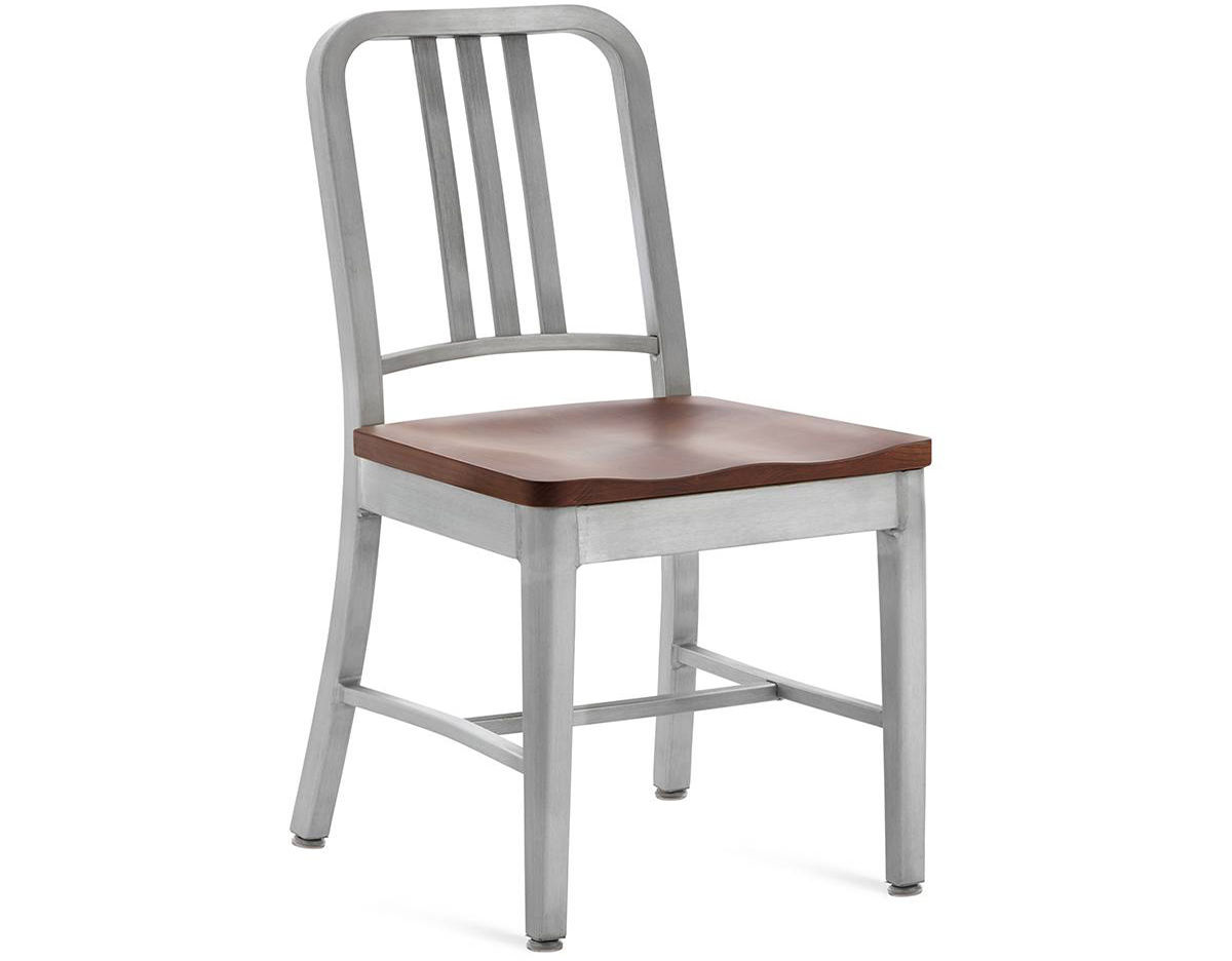 Emeco Navy Chair With Wood Seat Hivemodern Com