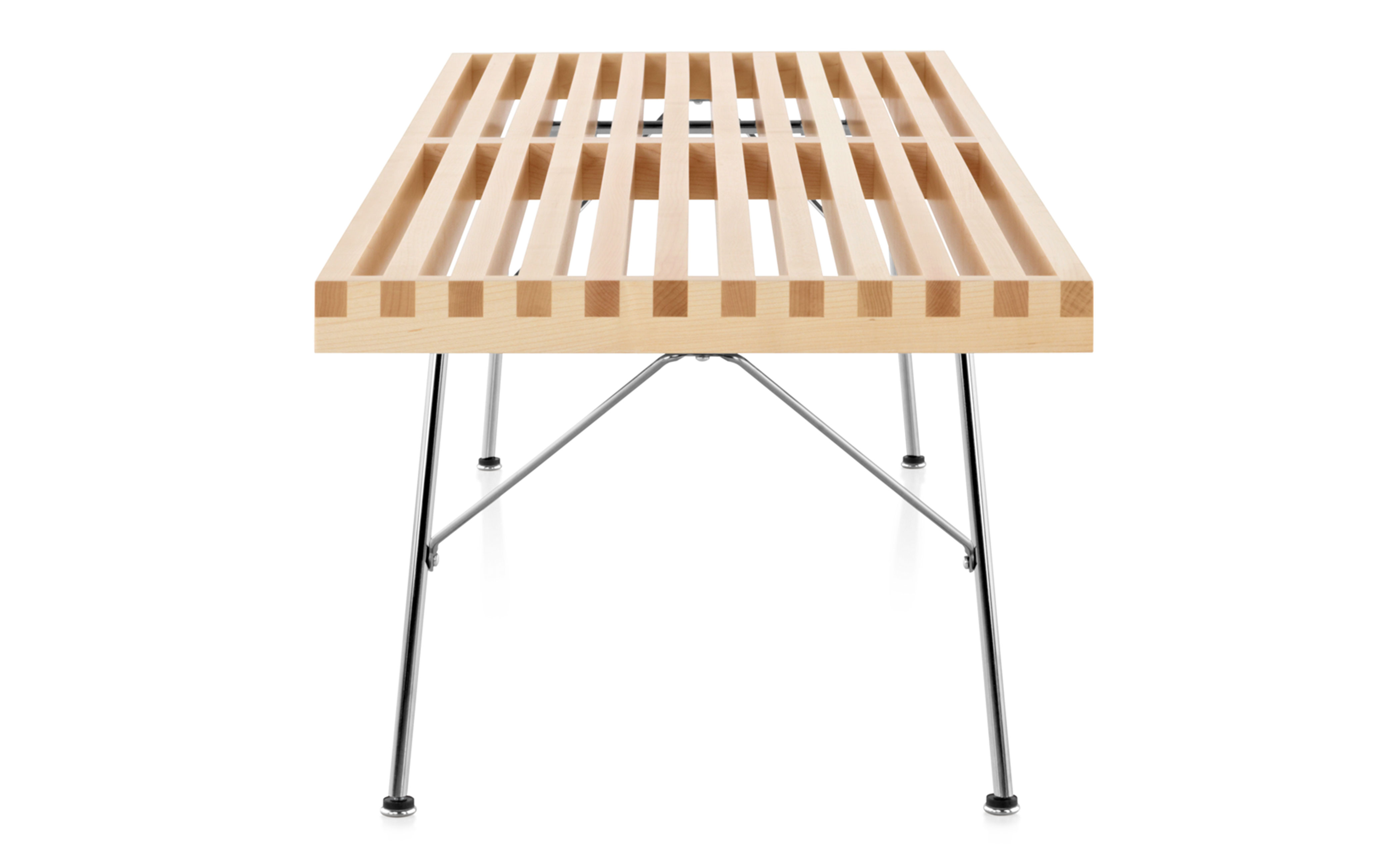 Nelson Platform Bench with metal base