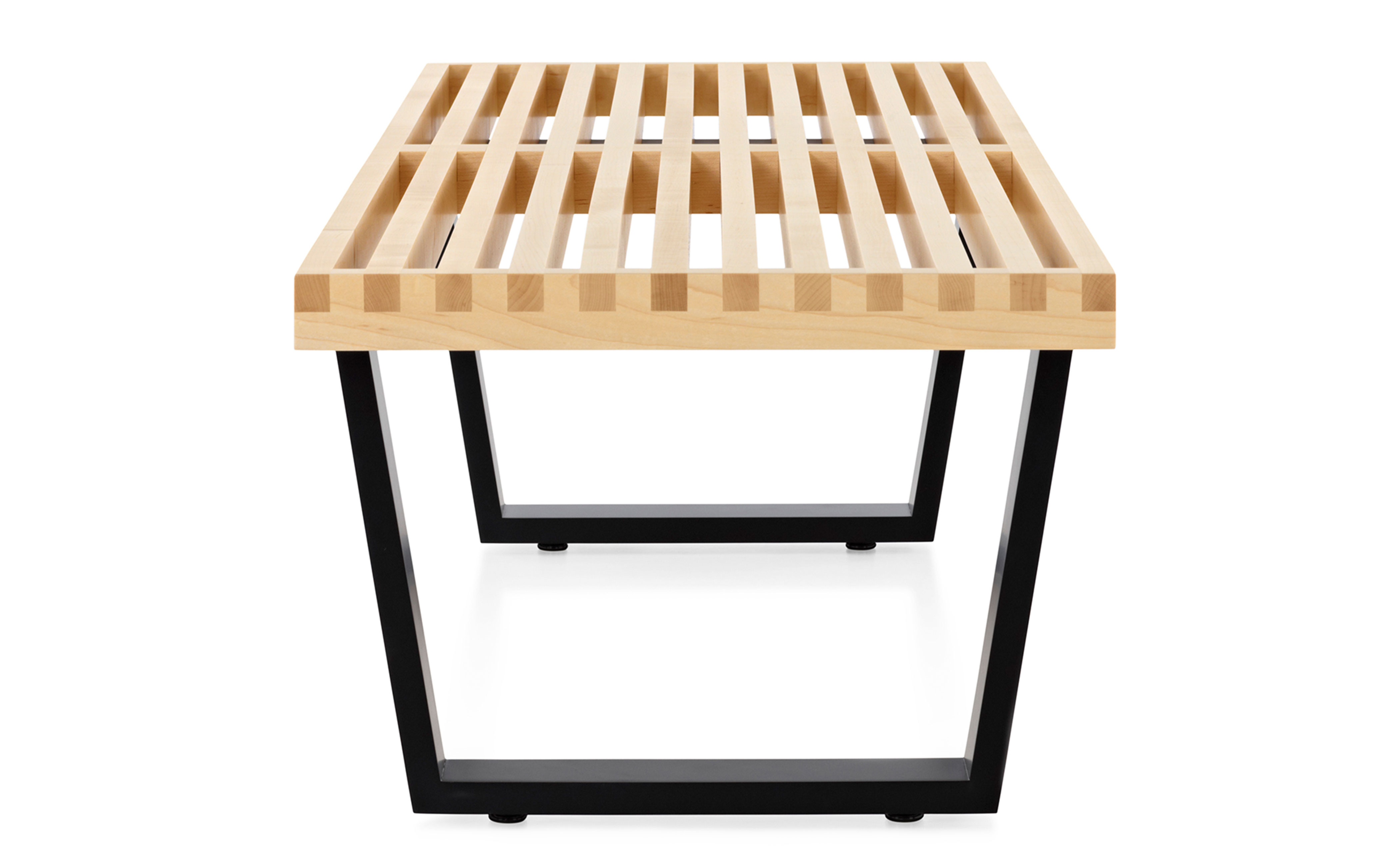 Nelson Platform Bench with wood base
