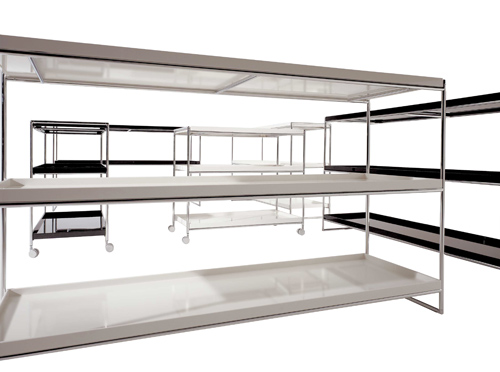 kartell trays 3 shelf bookcase