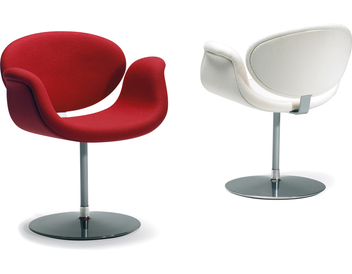 Little Tulip Chair With Disc Base - hivemodern.com