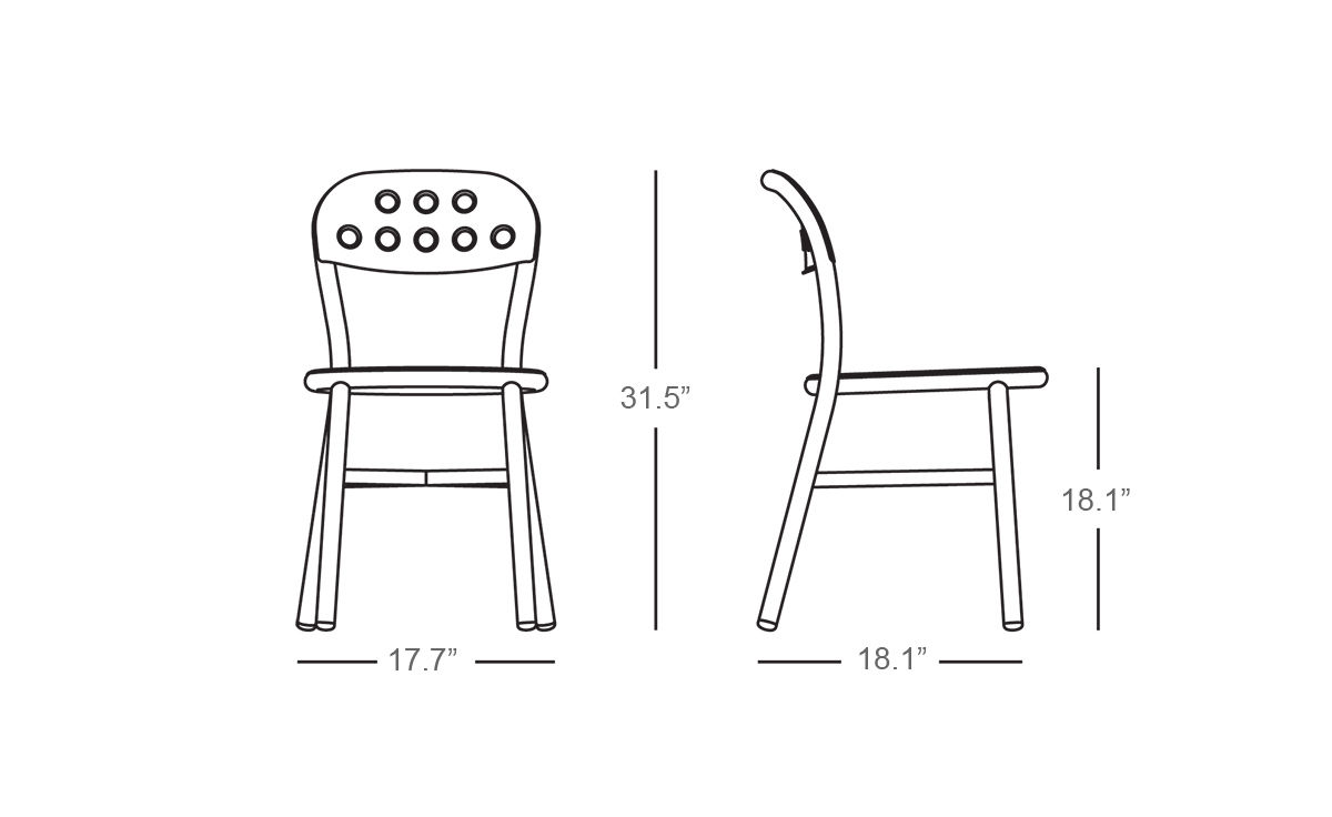 Magis Pipe Side Chair Two Pack - hivemodern.com