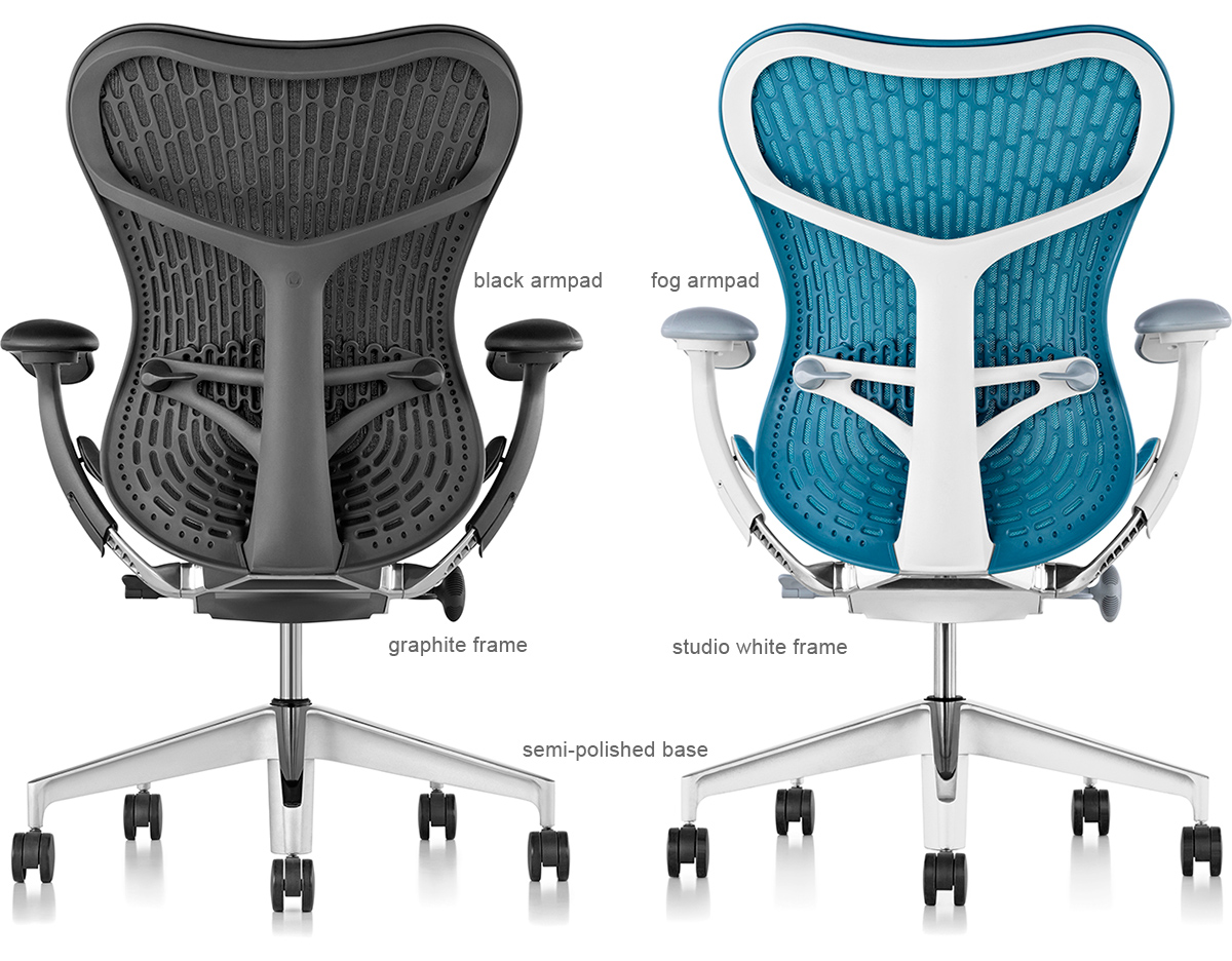 Herman Miller Herman Miller Mirra 2 Chair Graphite Back Grey Triflex Seat L3 