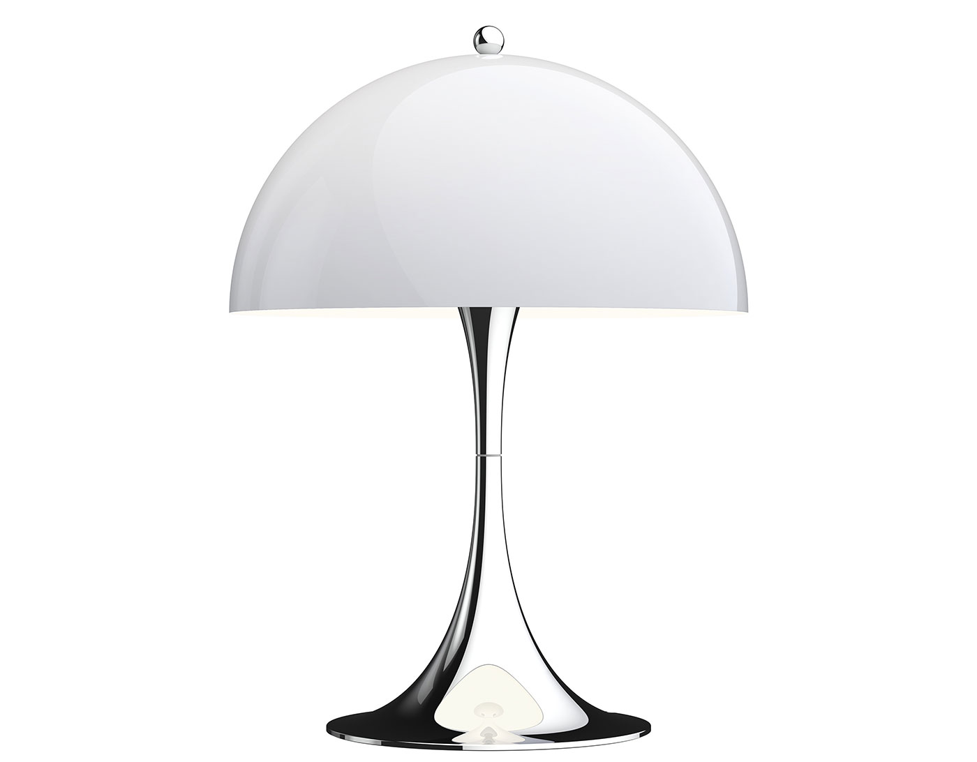 Verner Panton Panthella Mini Led Table Lamp in White for Louis Poulsen
