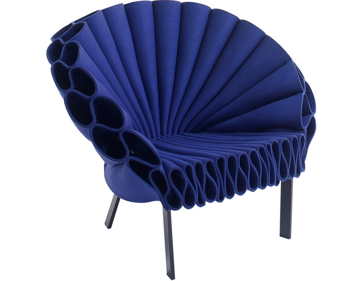 Peacock blue online chair