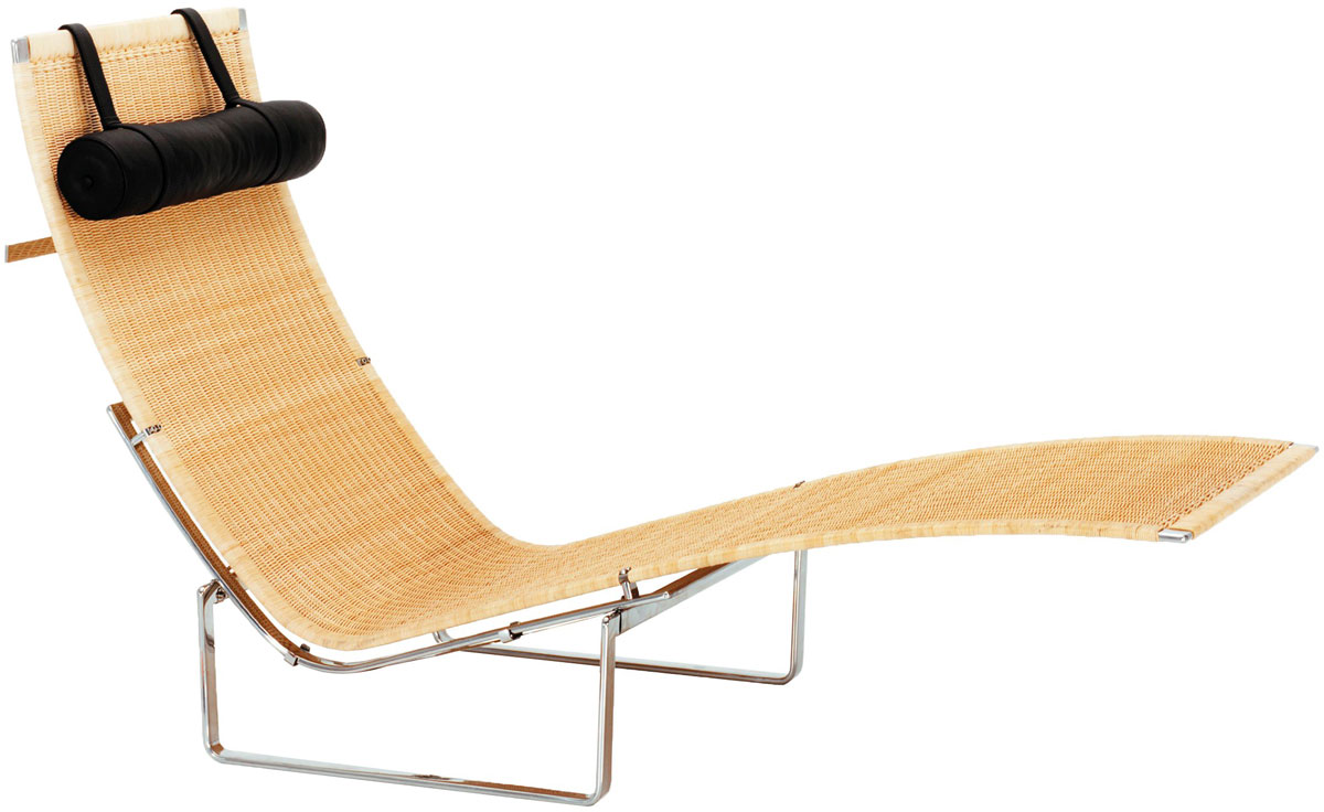 forberede Giftig Pinpoint PK24 Chaise Lounge by Poul Kjaerholm for Fritz Hansen | hive