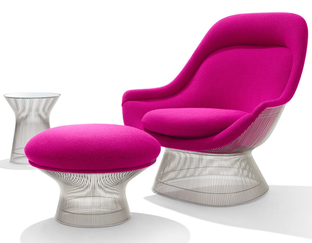 Platner Easy Chair And Ottoman