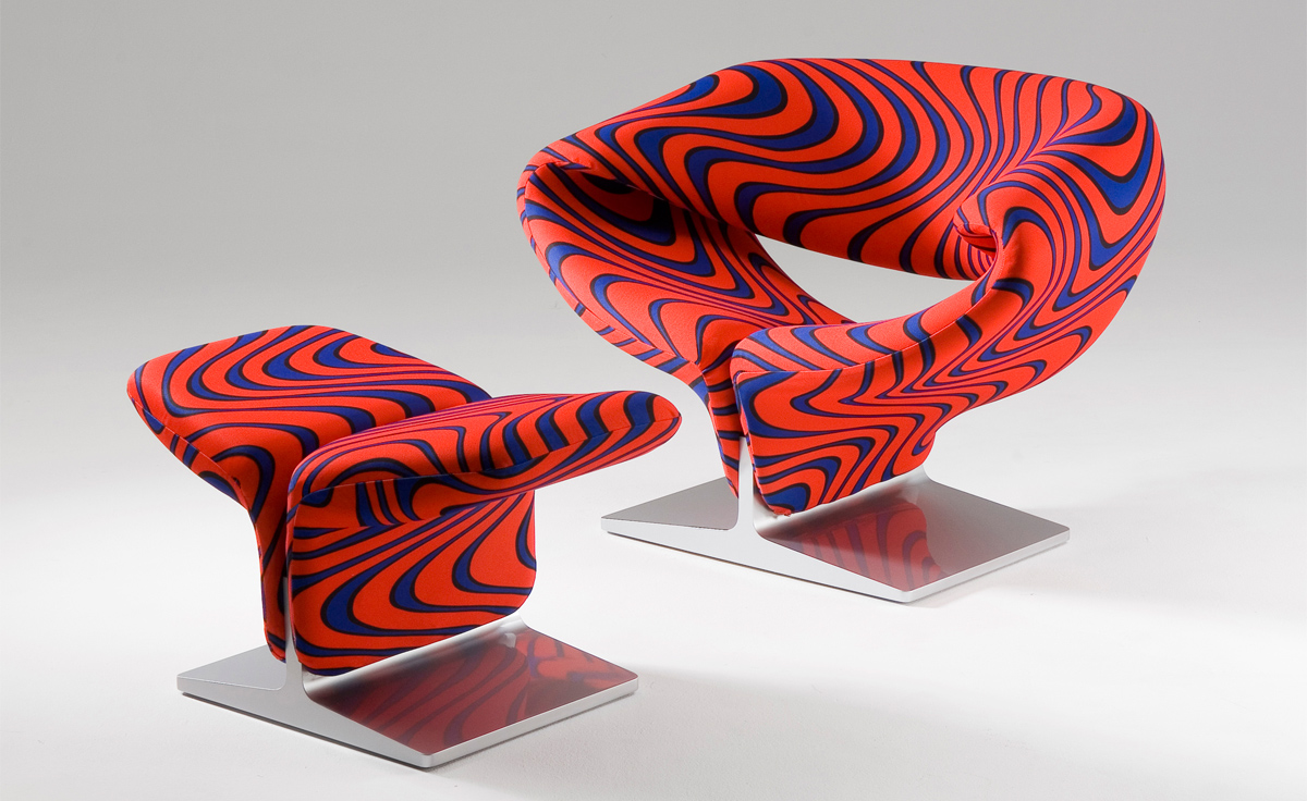 Ribbon Chair & Ottoman - hivemodern.com