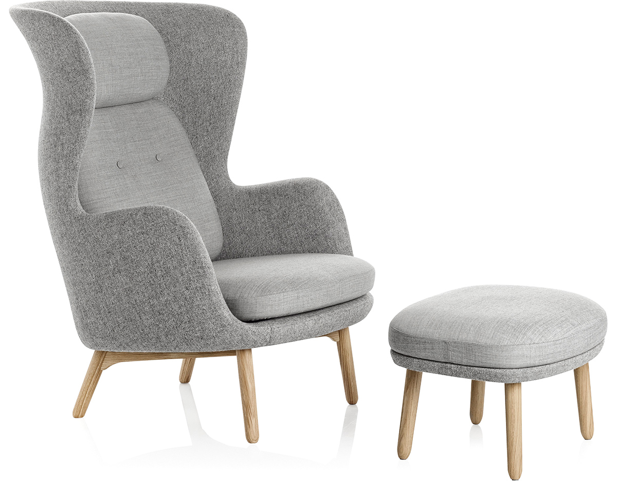 Ro Lounge Chair And Ottoman - hivemodern.com