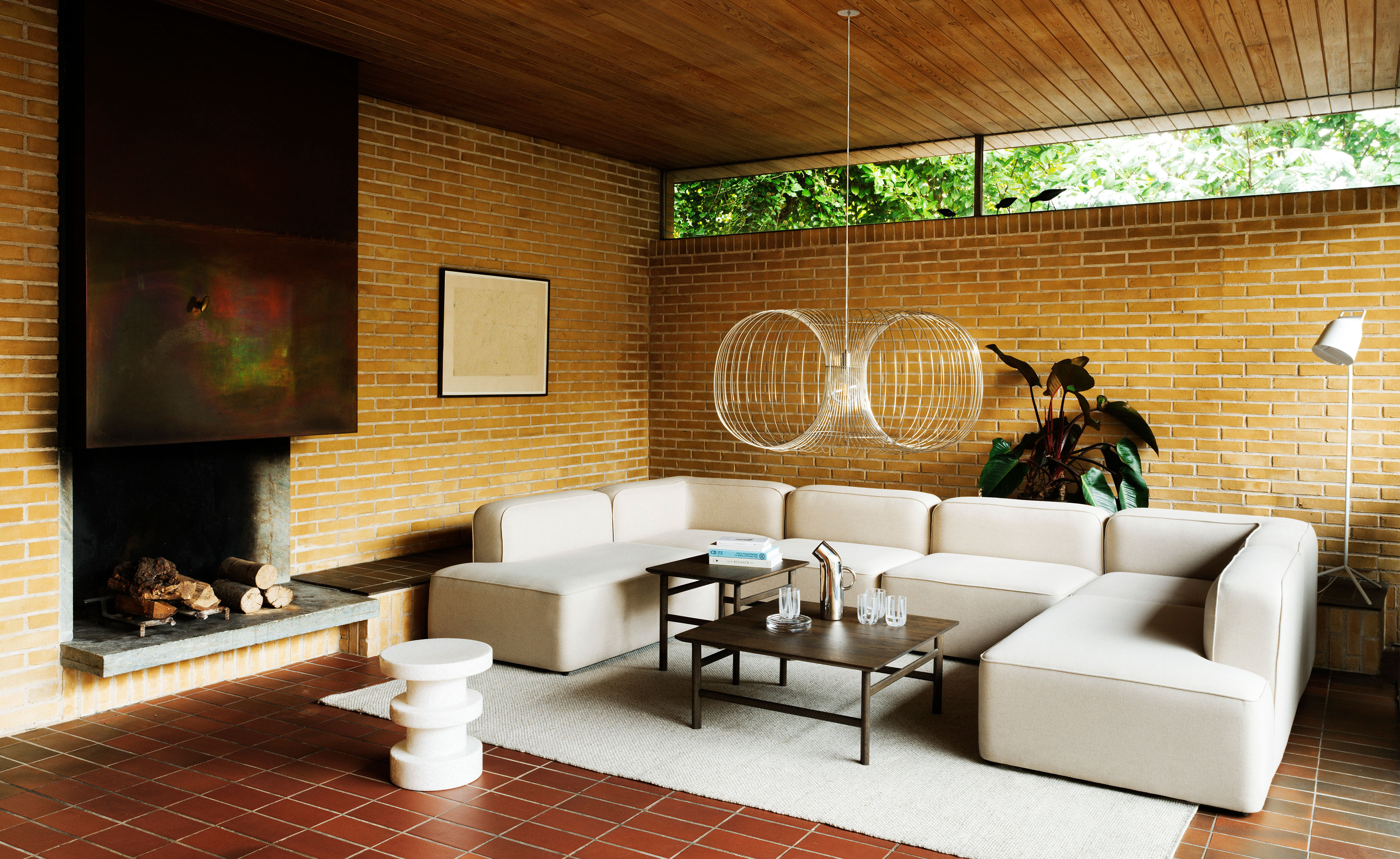 Rope Sofa 3-Seater Single Armrest