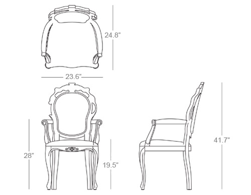 smoke dining armchair
