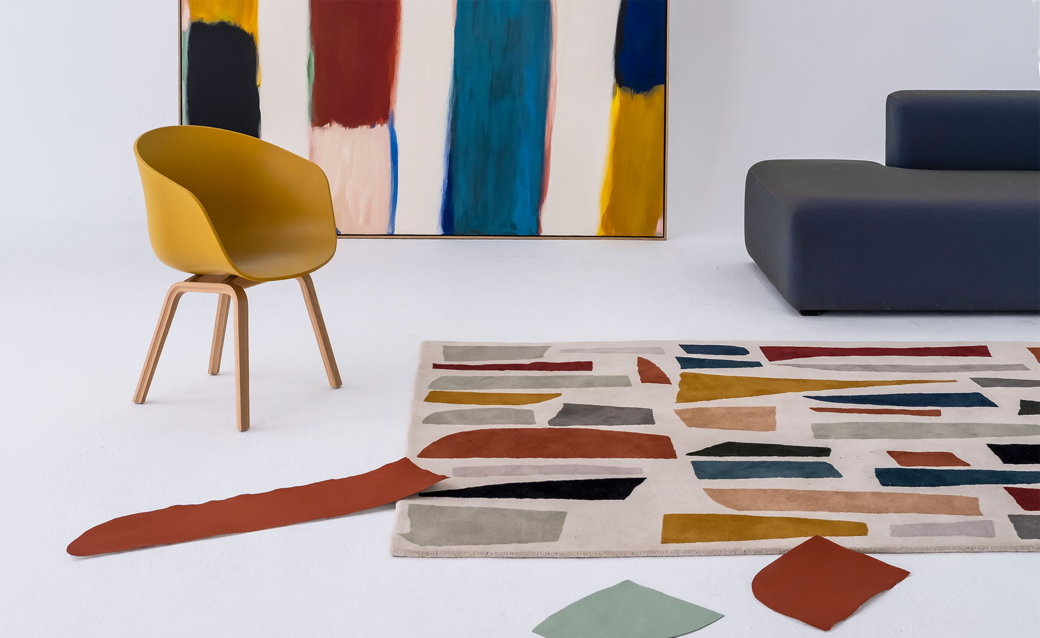 Tones Pieces Tufting Rug by Claudia Valsells for Nanimarquina