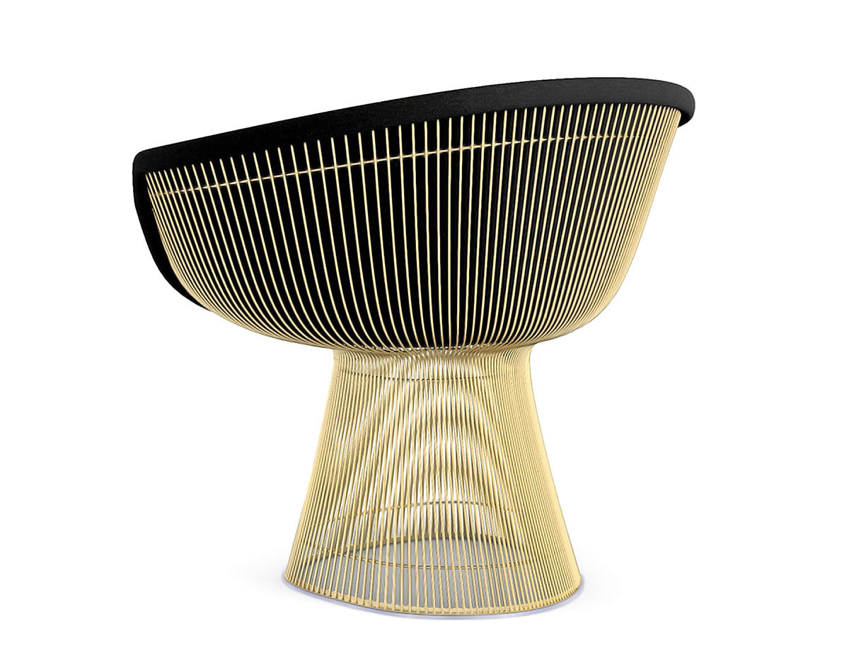 warren platner gold lounge chair knoll 2