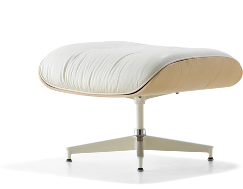 white ash eames® ottoman