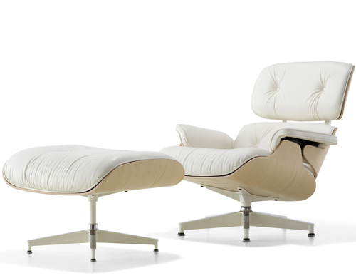 white ash eames® ottoman