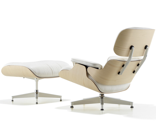 white ash eames® ottoman