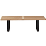 george nelson™ platform bench with wood base  - 