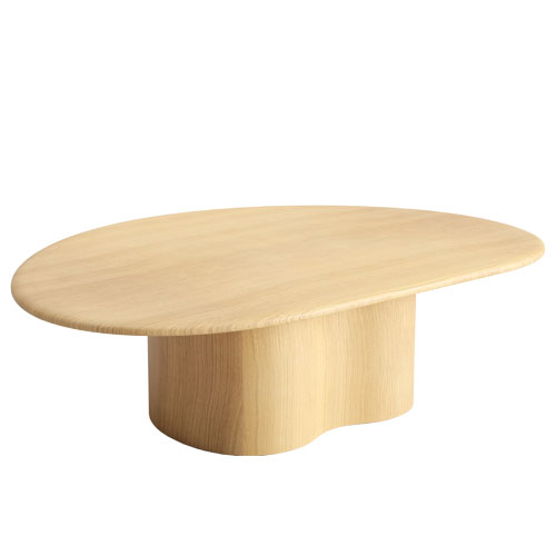ghia organic table with central base for Arper
