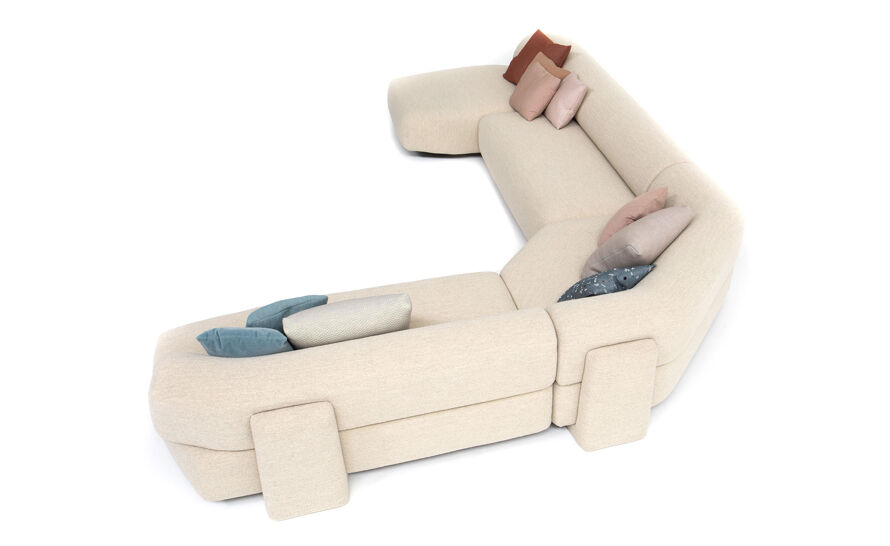 Gogan Corner Sectional with Chaise by Patricia Urquiola for