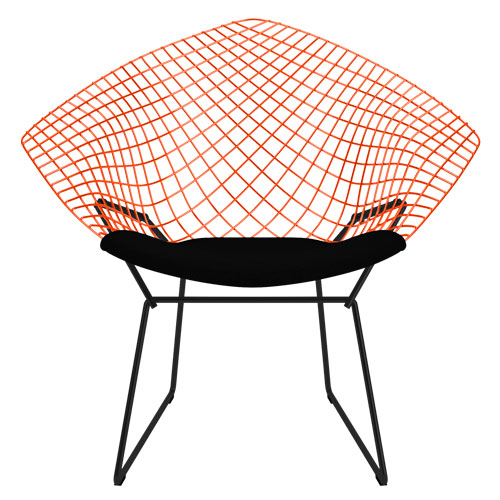 bertoia diamond chair two tone by Harry Bertoia for Knoll