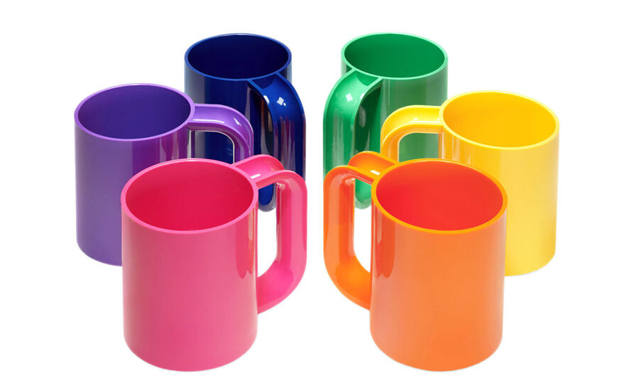 Hellerware rainbow Maxmug set of six