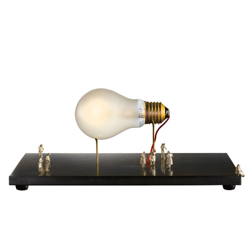 monument for a bulb table lamp by Ingo Maurer for ingo maurer
