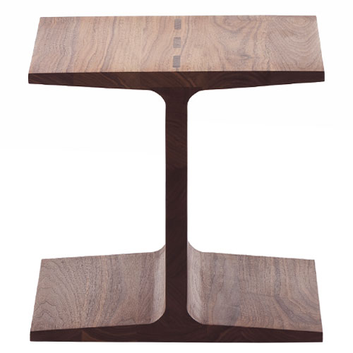 345 i-beam side table by Matthew Hilton for De La Espada