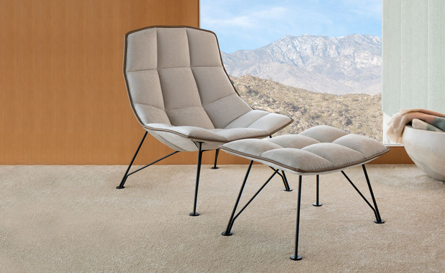 jehs+laub wire lounge chair & ottoman | hive