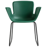 juli plastic armchair with sled base  - 