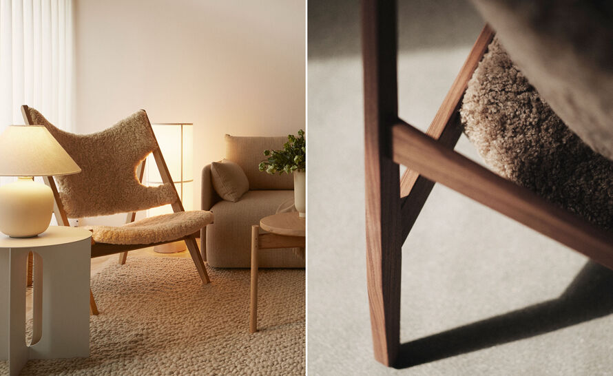 Knitting Lounge Chair by Ib Kofod Larsen from Audo hive