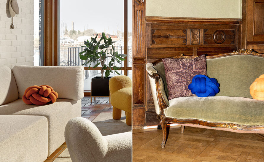 Knot Cushion Pillow by Ragnheiður Ösp Sigurðardóttir for Design