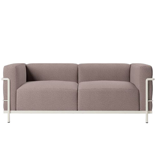 lc3 fauteuil grand confort, grand modèle, deux places by Le Corbusier for Cassina