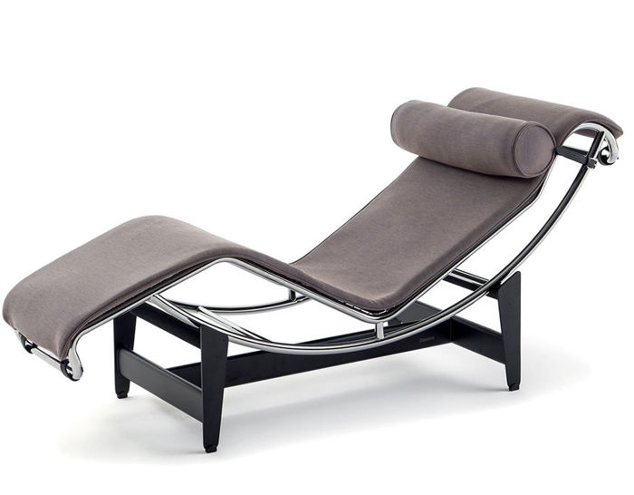 Le Corbusier Chair LC4 Chaise Lounge Black Leather - Reproduction