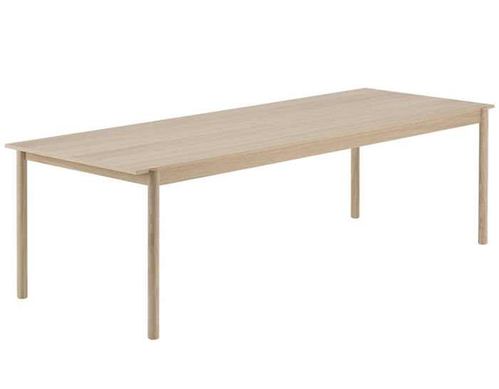 linear wood table