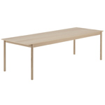 linear wood table  - 