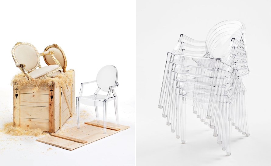 Louis Ghost Chair 2-Pack by Philippe Starck for Kartell | hive Louis Ghost Chair 2-Pack by Philippe Starck for Kartell | hive