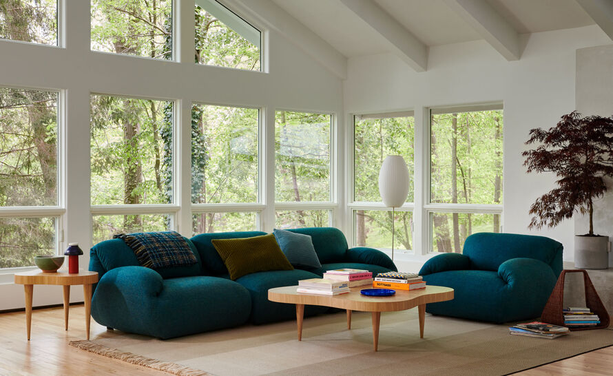 Luva Modular 3 Seat Sofa with Chaise by Gabriel Tan for Herman