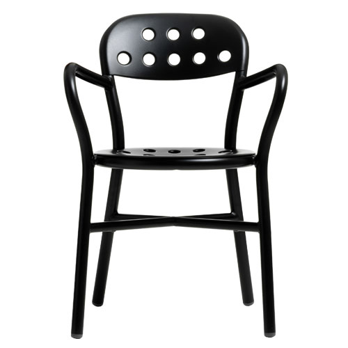 pipe stacking chair with arms by Jasper Morrison for Magis