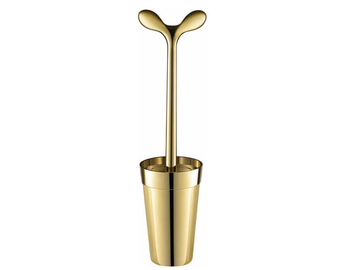 merdolino limited edition gold toilet brush
