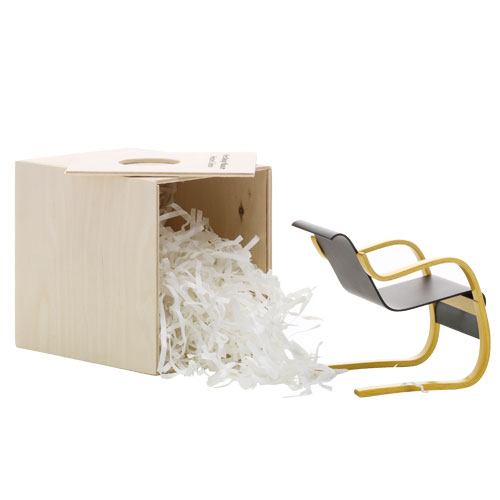 miniature aalto armchair no. 42 by Alvar Aalto for Vitra.