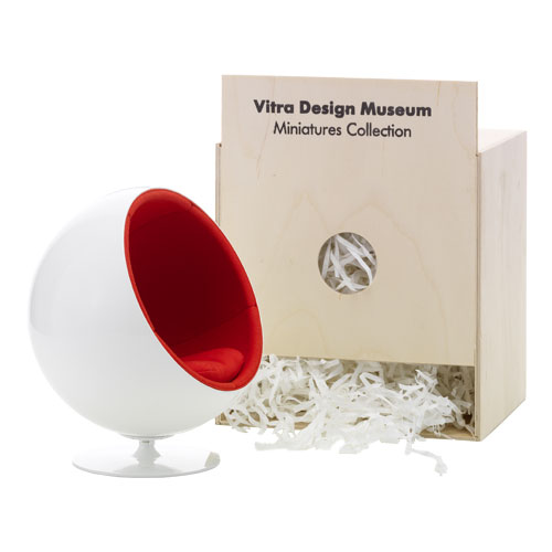 miniature aarnio ball chair by Eero Aarnio for Vitra.