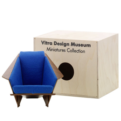 miniature flw taliesin west armchair by Frank Lloyd Wright for Vitra.