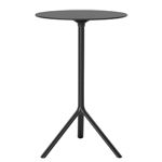miura tall round folding table by Konstantin Grcic for Bernhardt Design + Plank